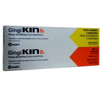 Gingikin B5 125 ml, Pasta dentífrica de Kin DUPLO.