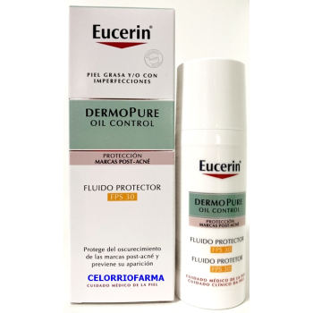 Eucerin DermoPure Oil Control reduccion de marcas post-acne fluido protector.-50 ml.