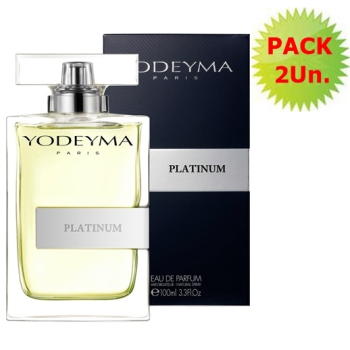 Yodeyma Platinum Eau de Parfum Original de Yodeyma para Hombre.- Spray 100 ml.Pack 2Un.